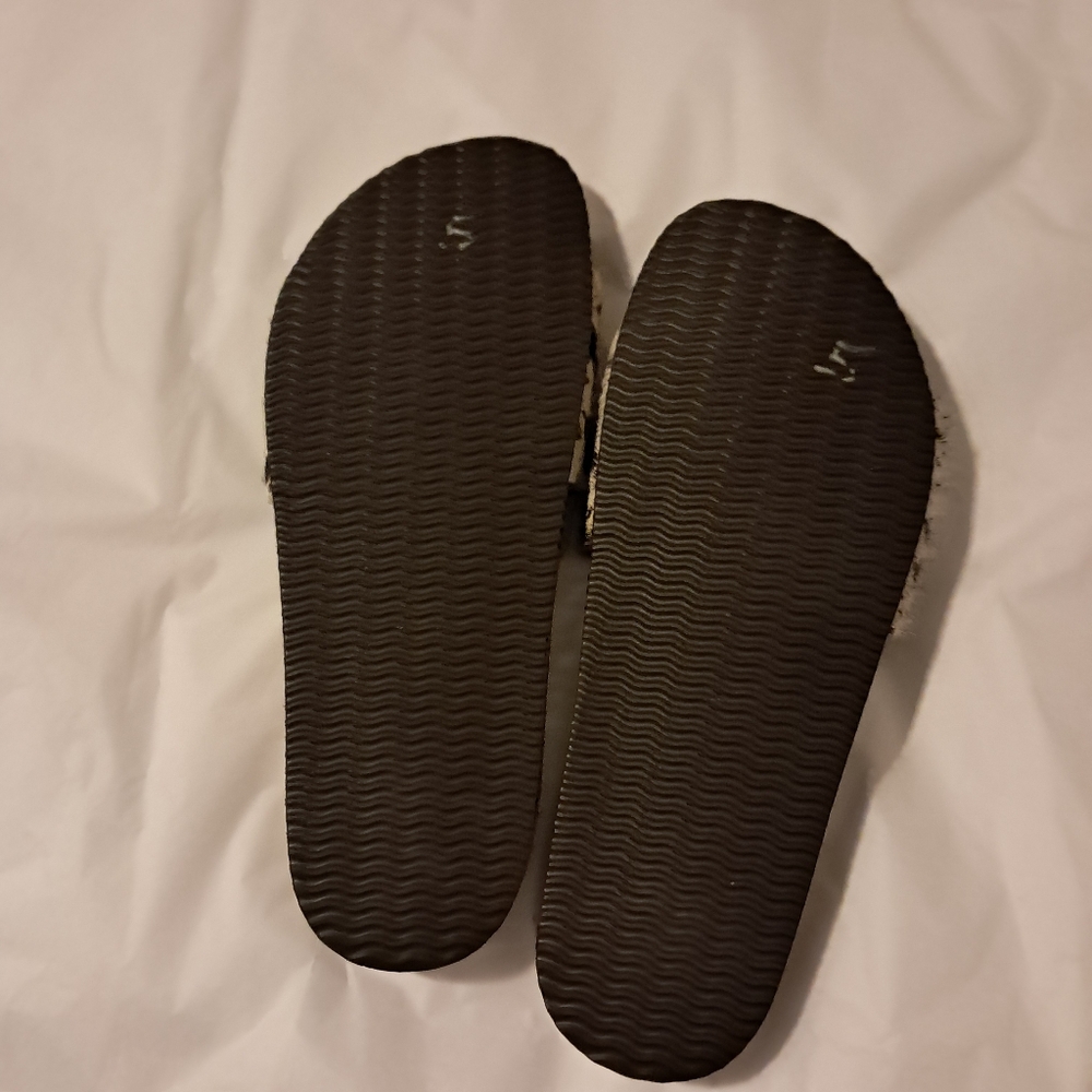 Chocolat Blu Natural Genuine Calf Hair Slides Sandals Sz. 7.5 - Picture 7 of 7